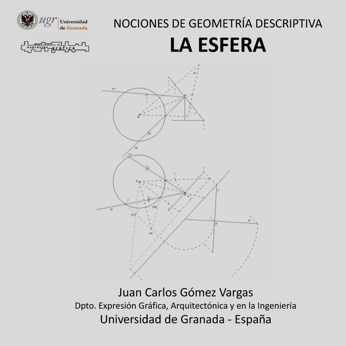 Juan Carlos Gómez Vargas - Nociones de Geometría Descriptiva. La Esfera