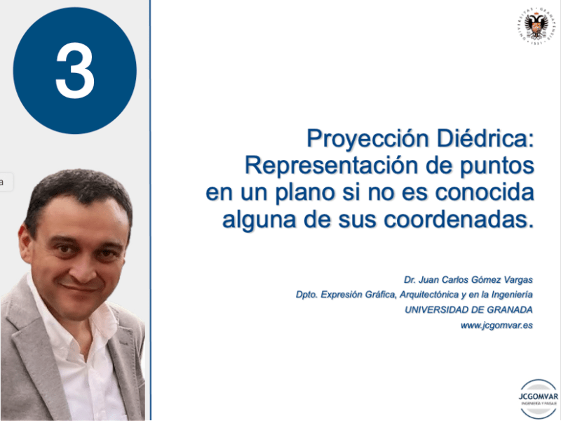 Vídeo | Proyección Diédrica: Representación de puntos en un plano no conocida alguna de sus&nbsp;coordenadas.