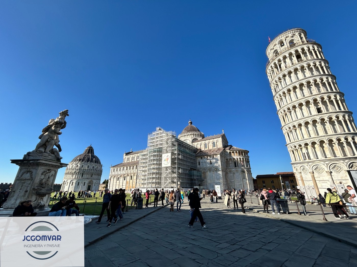 Panorámica de la Piazza dei Miracoli de Pisa. Foto: Juan Carlos Gómez Vargas (@jcgomvar)