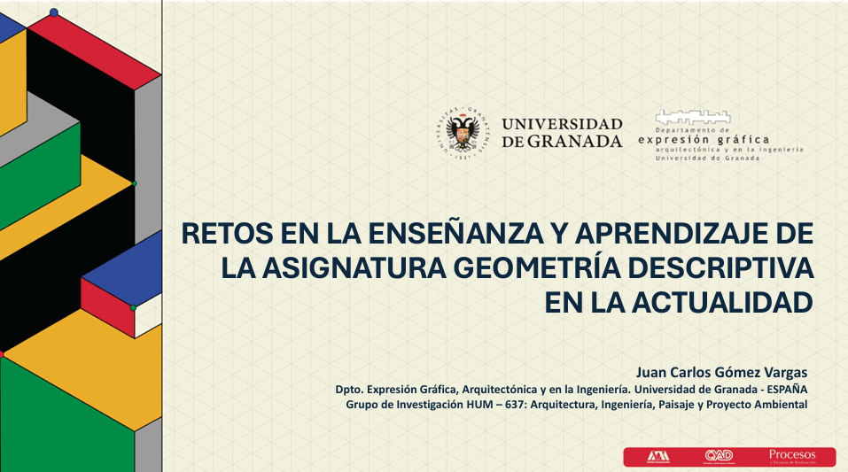 Retos actuales en la Enseñanza de la: Geometría Descriptiva: @jcgomvar